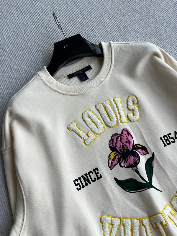 LV 26S Iris Signature Sweater Embroidered Iris Cotton 434542