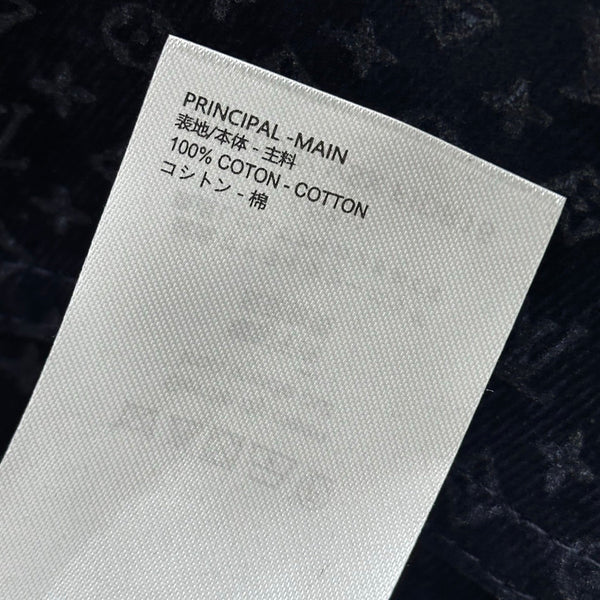 LV 26S Monogram Jacquard Jacket Navy Blue Cotton 433972