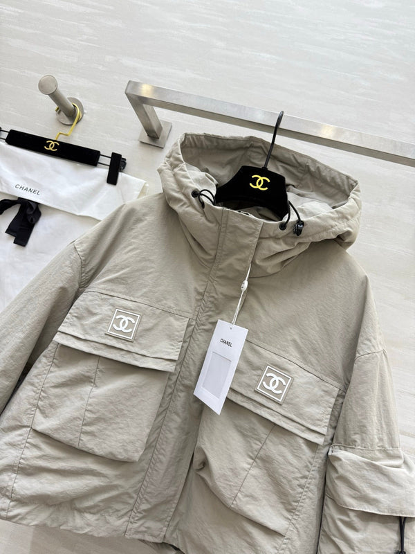 CC 26S Cropped Hooded Jacket Utility Pockets 435319