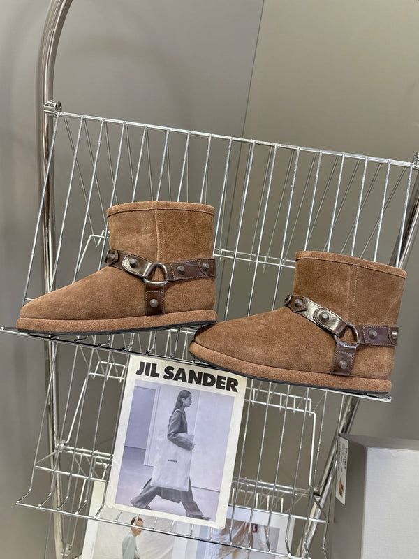 BLC Snow Boots Glossy Finish Shearling Lining 151391