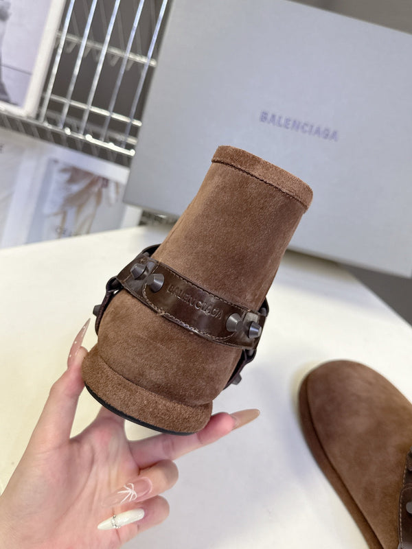 BLC Snow Boots Glossy Finish Shearling Lining 151391