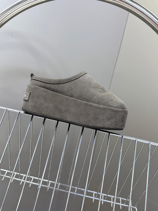 BLC Platform Slides Suede Genuine Fur 151385