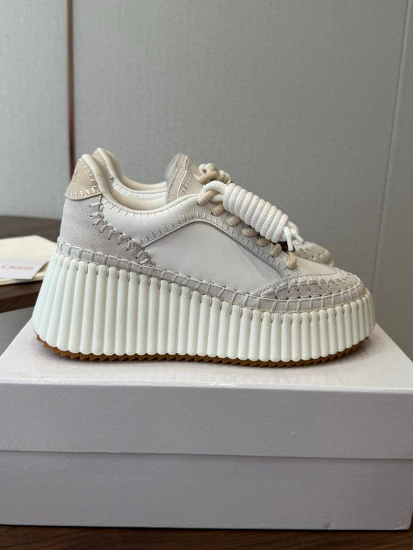 CHLOE 26SS Platform Sneakers Casual Shoes Cowhide 152700