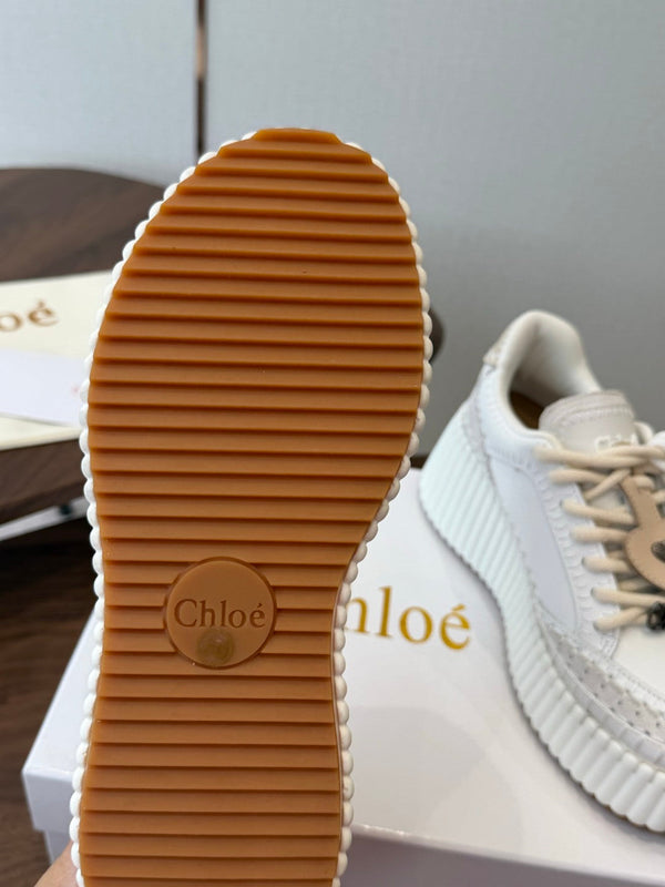 CHLOE 26SS Platform Sneakers Casual Shoes Cowhide 152700