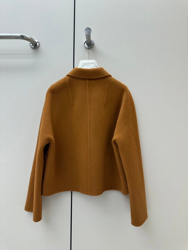 HM 26K Jacket Raglan Shoulders Tonal Embroidery Wool Cashmere 435162