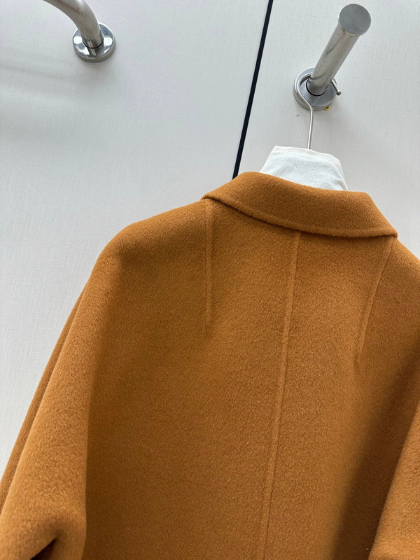 HM 26K Jacket Raglan Shoulders Tonal Embroidery Wool Cashmere 435162