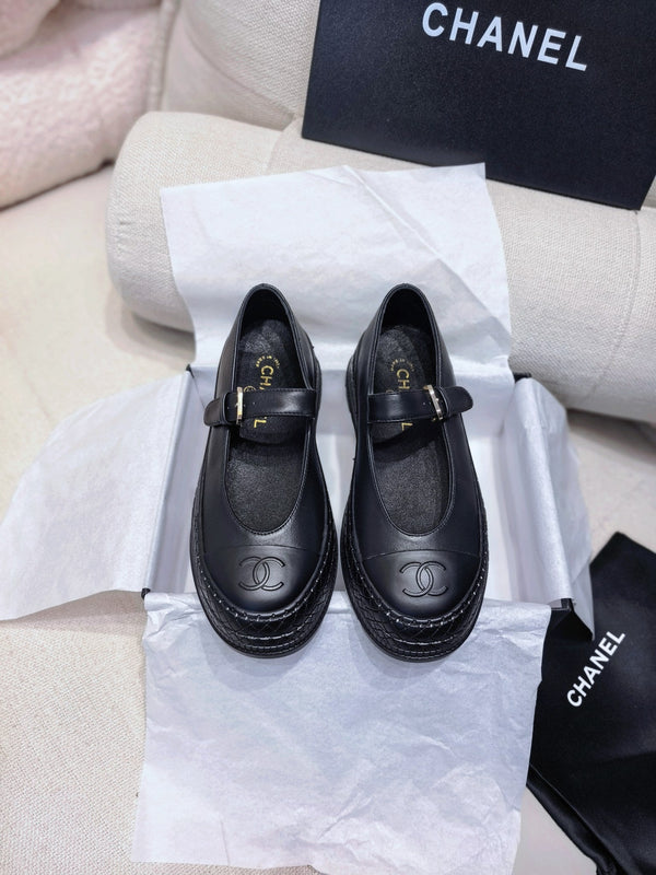 CC 26S Double Mary Jane Pumps 5cm Nappa Lambskin 156632