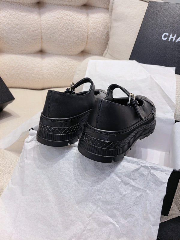 CC 26S Double Mary Jane Pumps 5cm Nappa Lambskin 156632