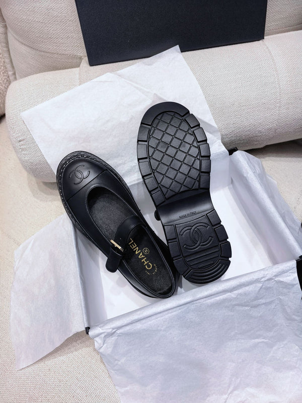 CC 26S Double Mary Jane Pumps 5cm Nappa Lambskin 156632