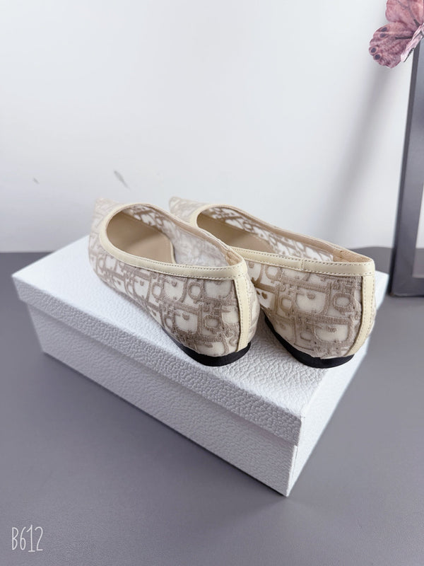 CD 2026 Cruise Ballet Flats Patent Calfskin 157650