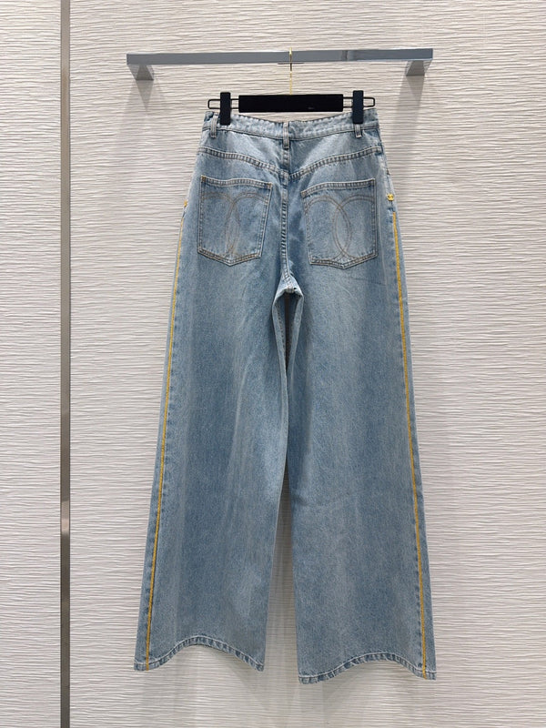 CC 26S Wide-Leg Denim Jeans Cotton 436534