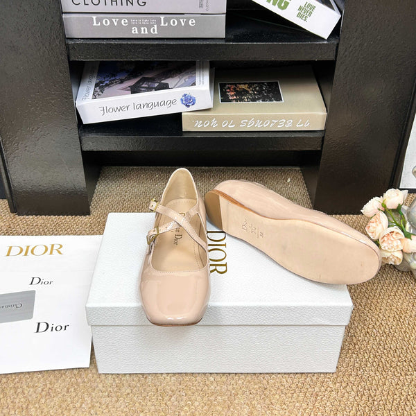 CD 2026 Ballet Flats Custom Patent Leather 157545