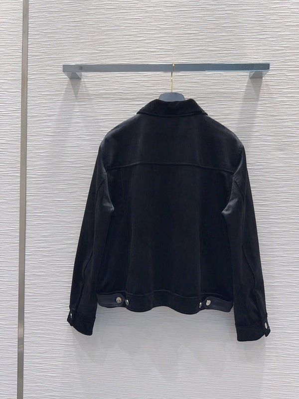 LV 26FW Velvet Jacket Vintage Casual Polyester 436407
