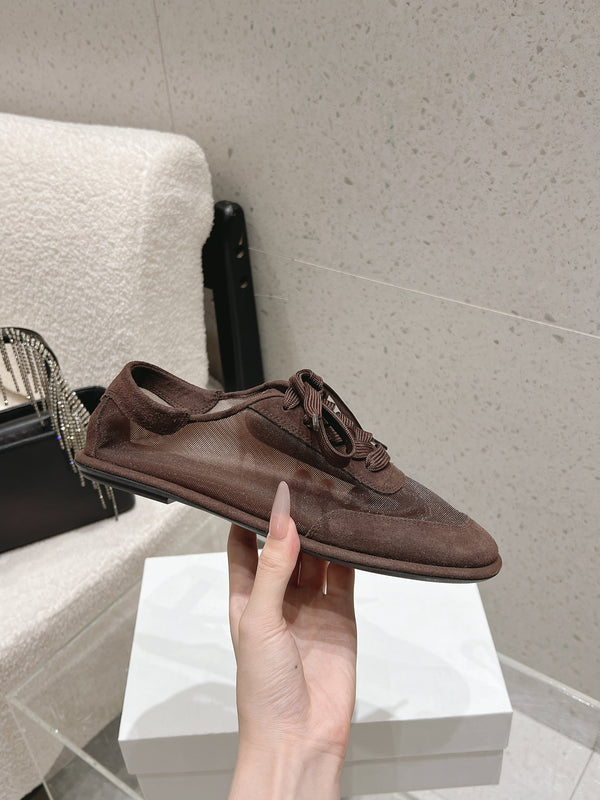 TR Clement Sneakers Medium Calfskin Suede Mesh 178910