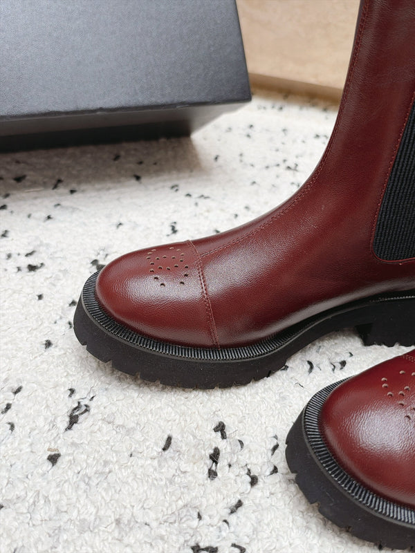 CC Dr. Martens-Style Chelsea Ankle Boots Leather 180275