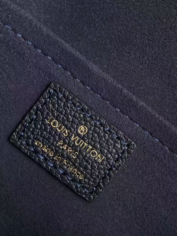 LV Félicie Pochette 21cm Black Monogram Embossed Leather GHW