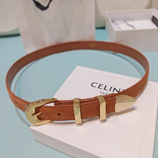 CE 2026 Medium Western Belt 25mm Suede 194535