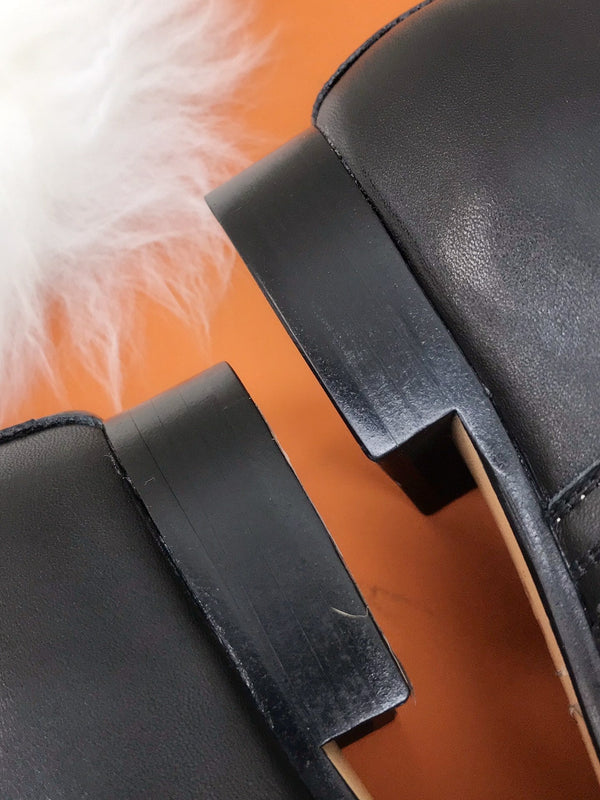 HM 26S Kelly Buckle Neo Ankle Boots 2cm Black Leather 112859