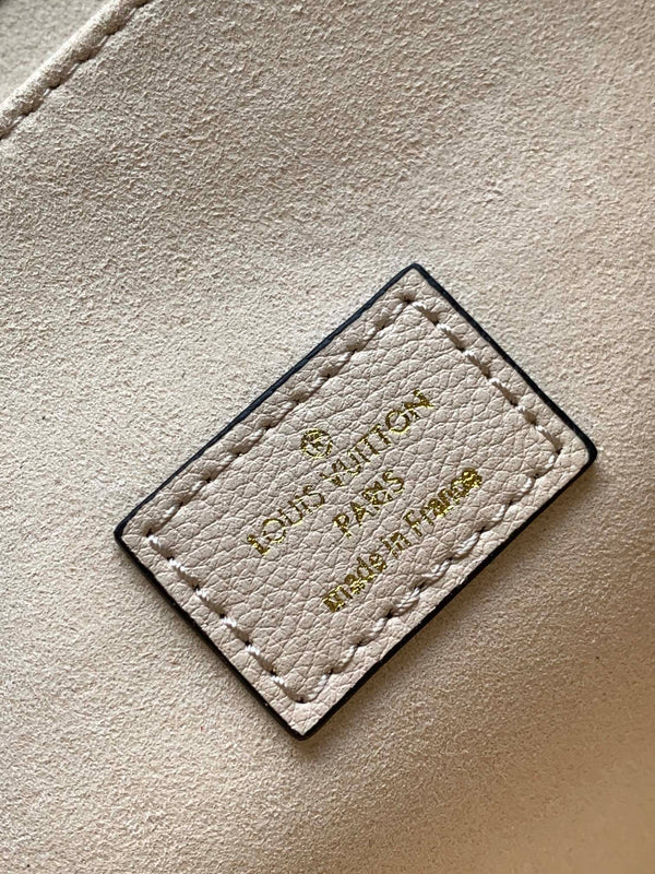 LV Pochette Métis Brown Beige Monogram Embossed Empreinte Leather
