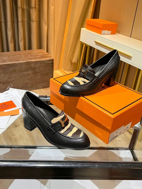 HM 26s Elysee Loafers 8cm Leather 149082