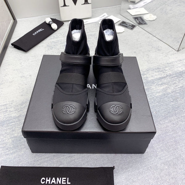 CC 26s Ankle Boots 4cm Canvas Leather 162986