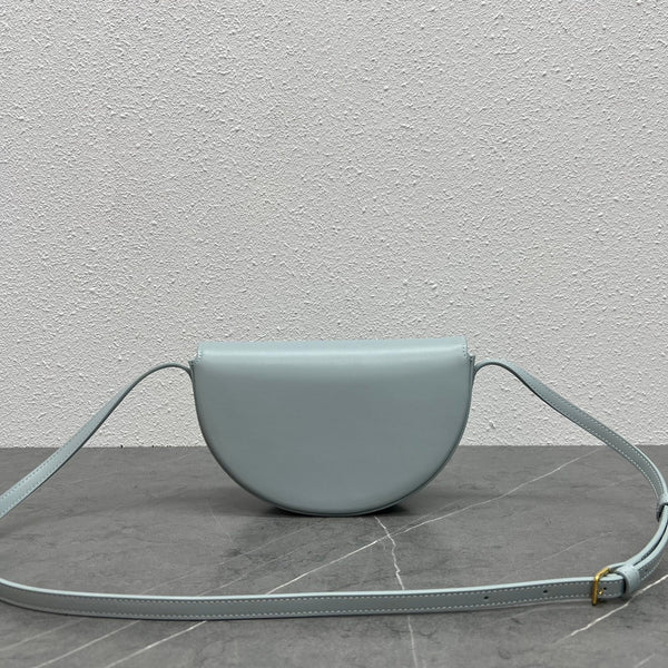 Celine Besace Cuir Bag Triomphe Grey-Blue Calfskin