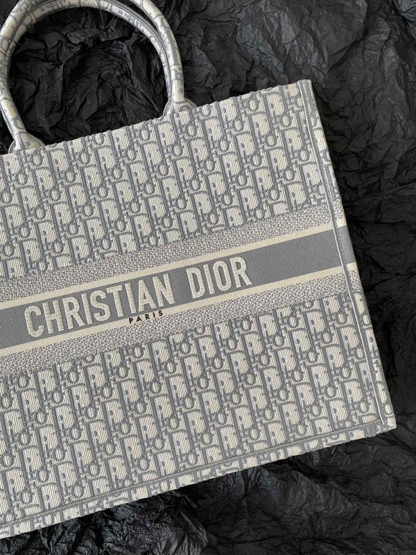 Large CD Book Tote 42cm Grey