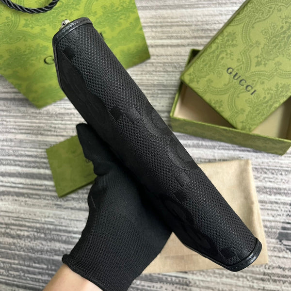 GG LONG WALLET 19 IN BLACK CANVAS