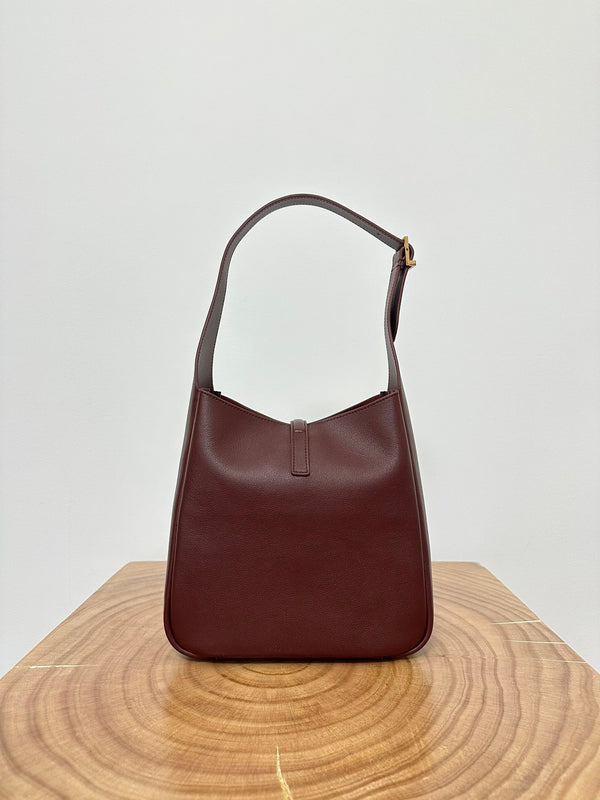 le 5a7 small 23cm burgundy calfskin