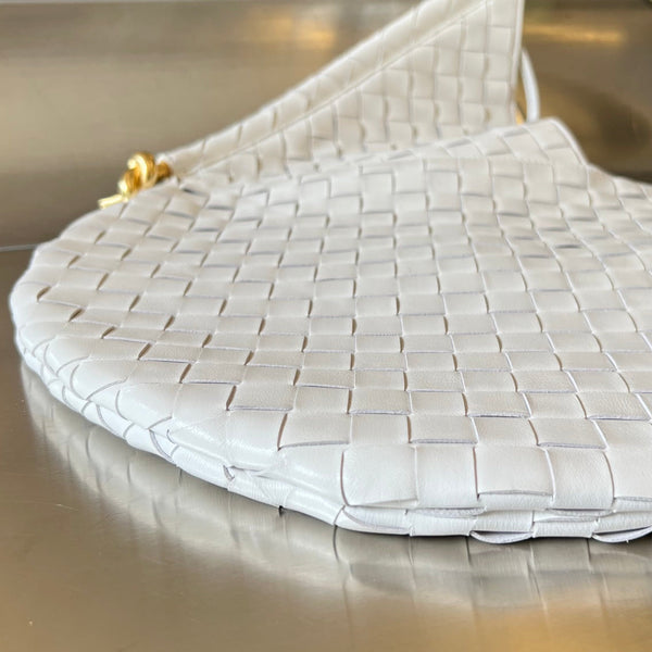MEDIUM SOLSTICE 44 WHITE LAMBSKIN