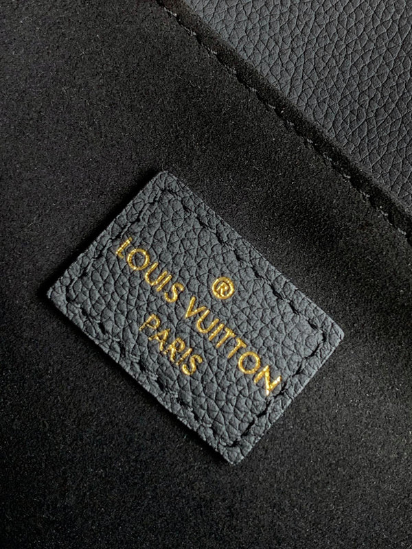 LV Oxford Handbag 22cm Black Grain Cowhide GHW
