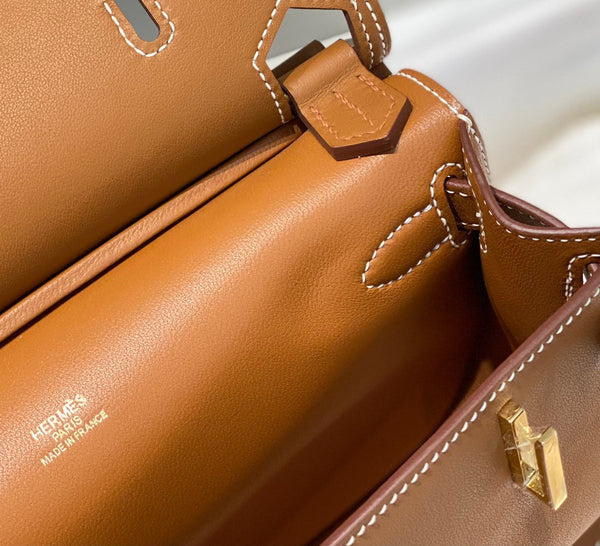 HM JYPSIÈRE MINI 23 BRONZE SWIFTSKIN GOLD HARDWARE
