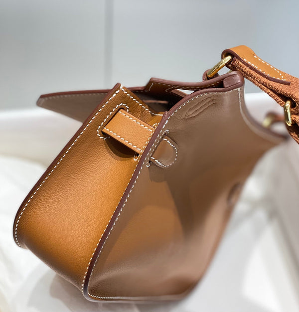 HM JYPSIÈRE MINI 23 BRONZE SWIFTSKIN GOLD HARDWARE
