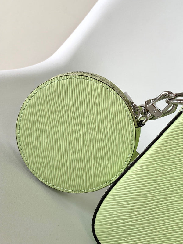 LV Marellini 19cm Green Epi Grain Cowhide Metal HW