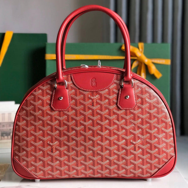 SAINT JEANNE BAG 35 IN CANNON PINK GOYARDINE CANVAS AND CALFSKIN