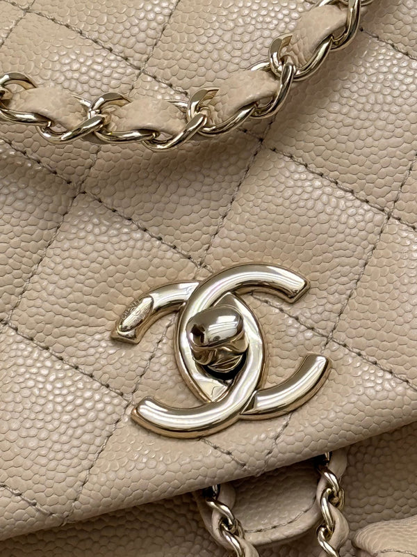 CC Mini Duma Backpack Light Beige Caviar