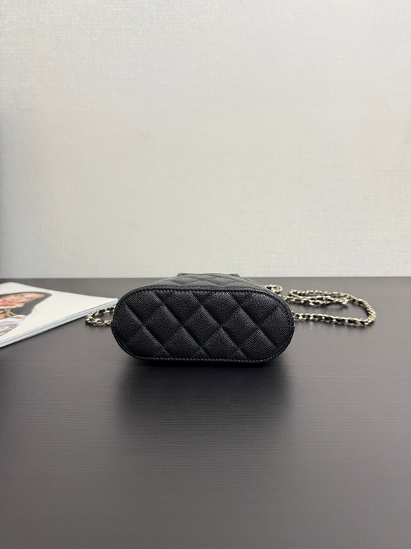 CC 25A Shell Bag Phone Case 18cm Black Caviar
