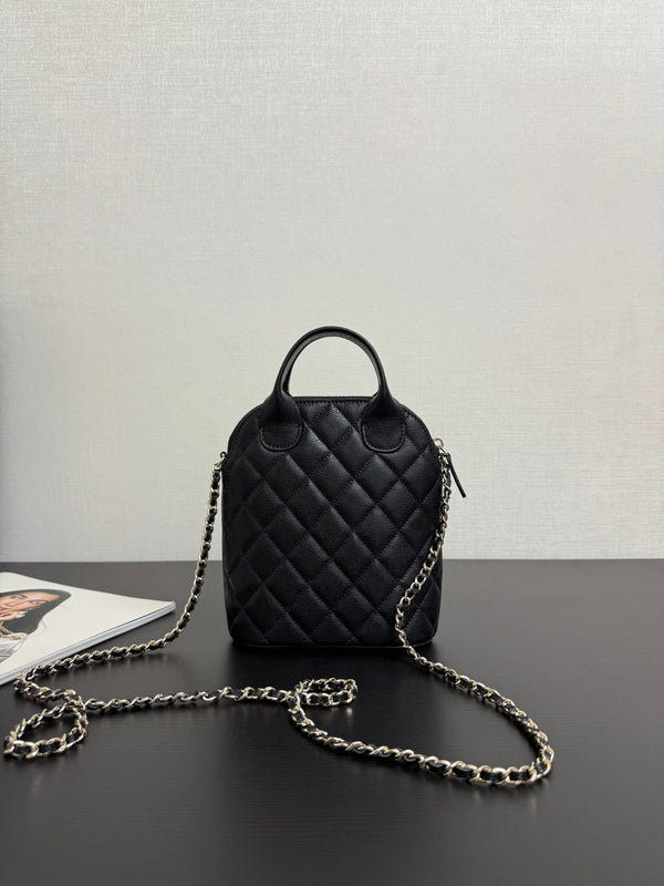 CC 25A Shell Bag Phone Case 18cm Black Caviar