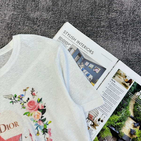 CD SS26 Carousel Print T-Shirt Cotton 350805