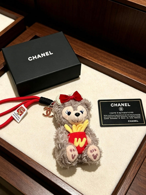 CC Plush Bear Charm With Potato Chips