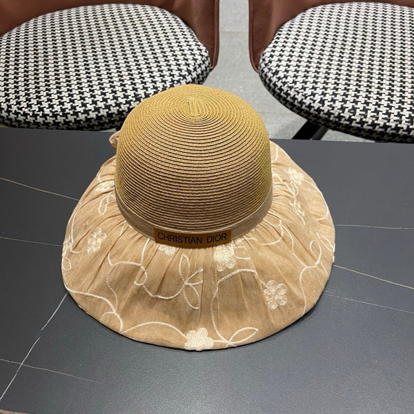 CD Straw Bow Bucket Hat 497554