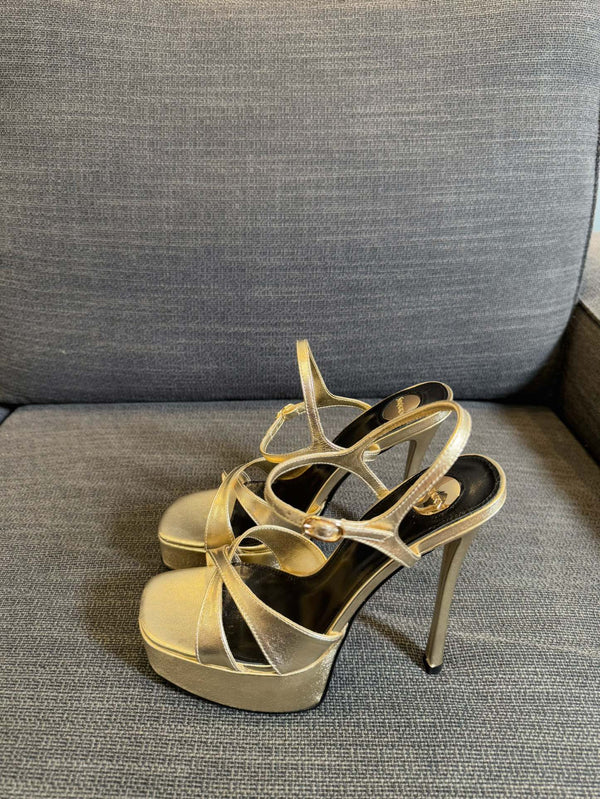 YSL 26S Cross-Strap Sandals 150 Mm Calfskin