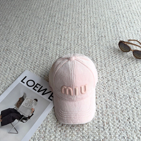 Miu Fleece Baseball Cap 515563