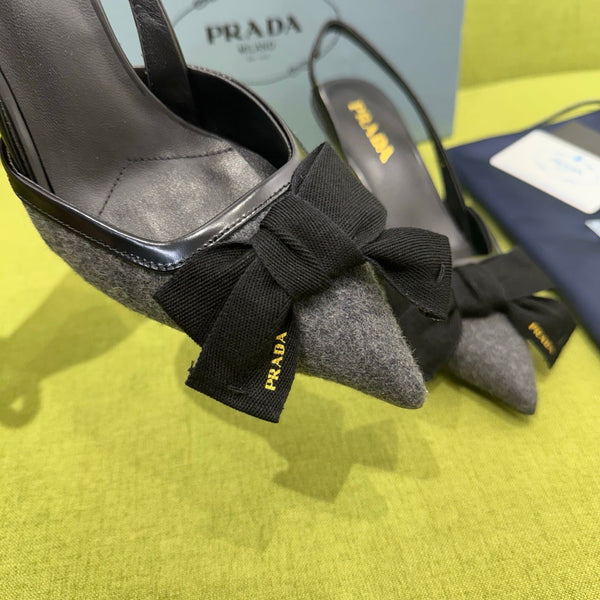 Prad 2026 Bow Detail Slingback 75mm Fabric 148635