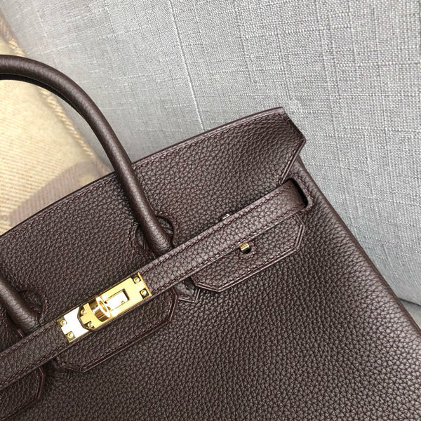 HM BIRKIN 25CM CAFE TOGO LEATHER GOLD HARDWARE