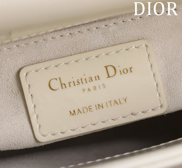 Mini Lady 17 My ABC White Patent Calfskin