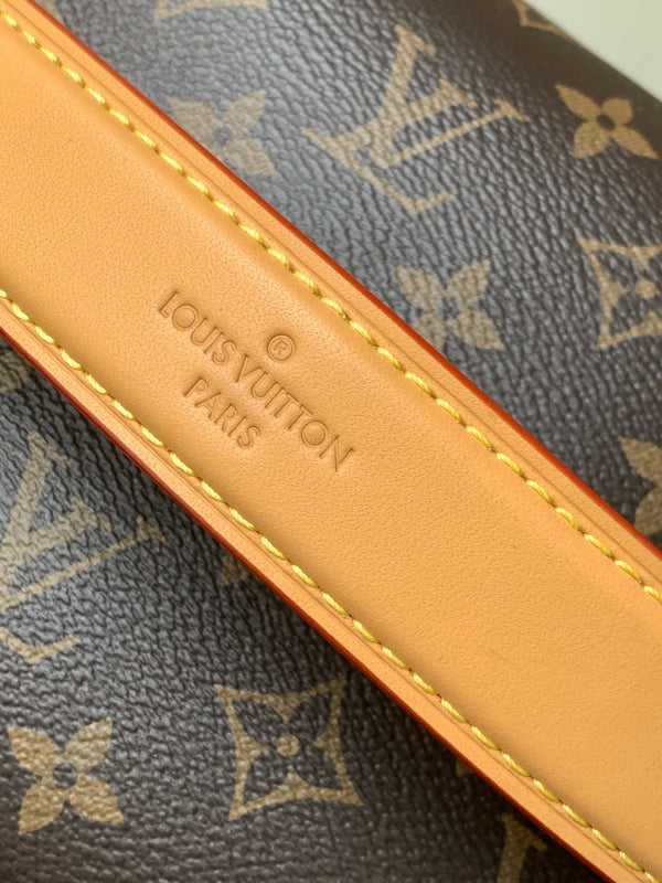 LV Pico Side Trunk 21cm Brown Monogram Coated Canvas