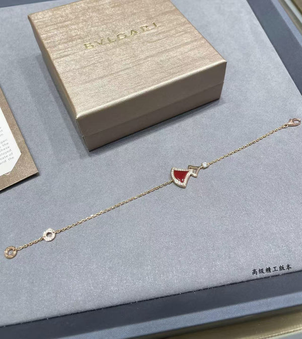 BVL Rose Gold Divas Dream Diamond & Carnelian Bracelet