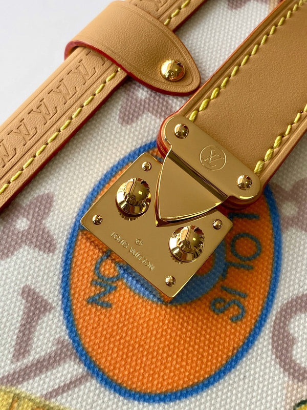 Louis Vuitton 2025 Side Trunk MM Bag Multicolor Canvas Leather