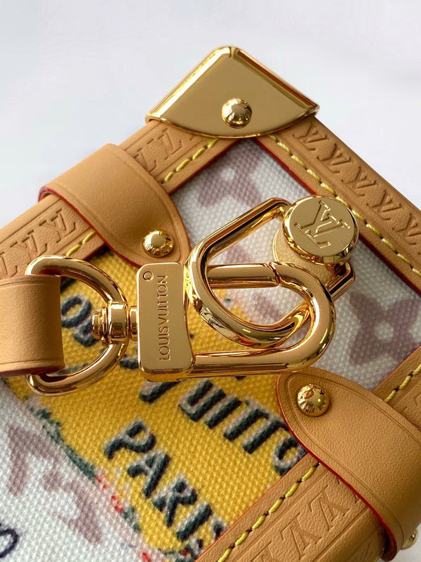 Louis Vuitton 2025 Side Trunk MM Bag Multicolor Canvas Leather